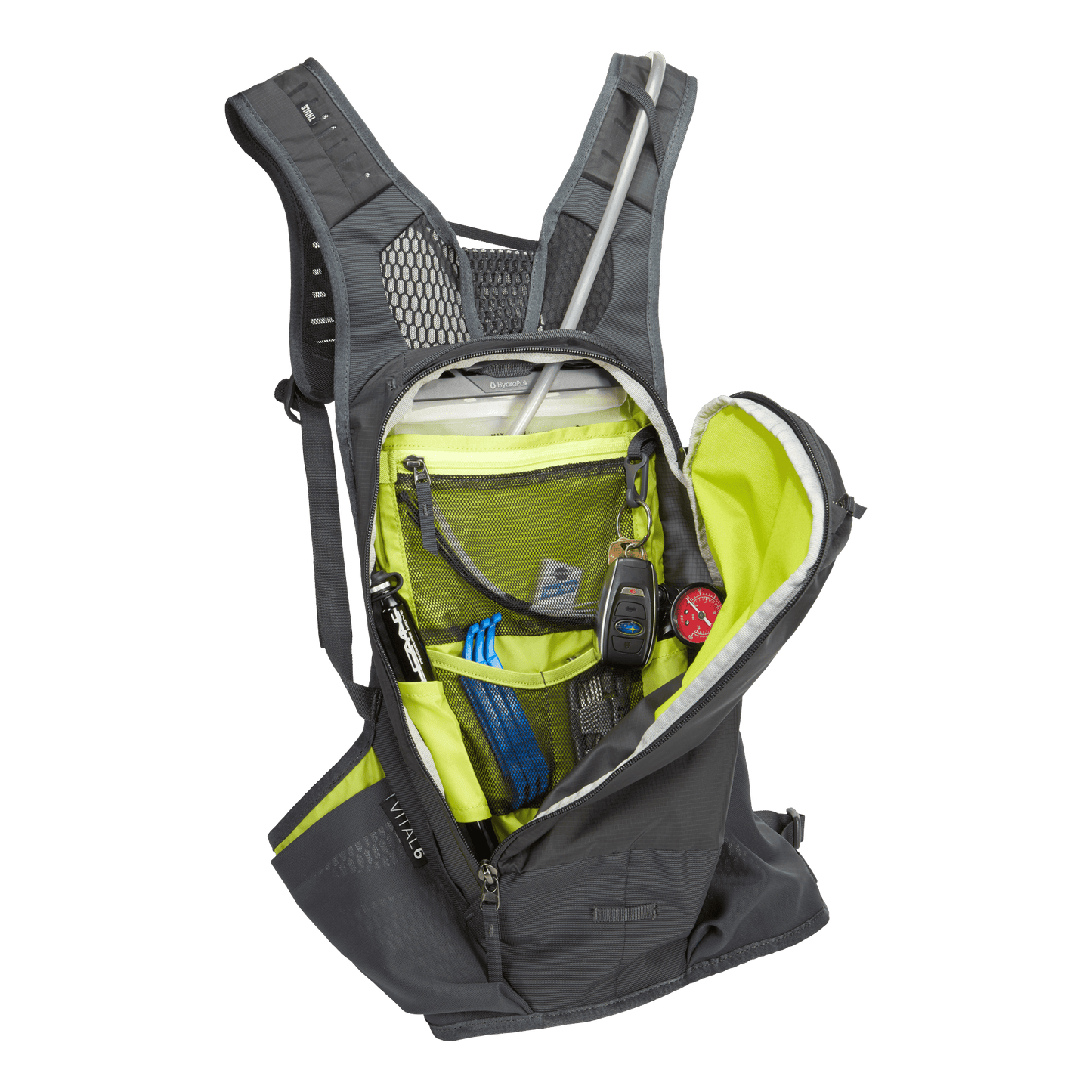 hydration pack 6L unisex obsidian gray
