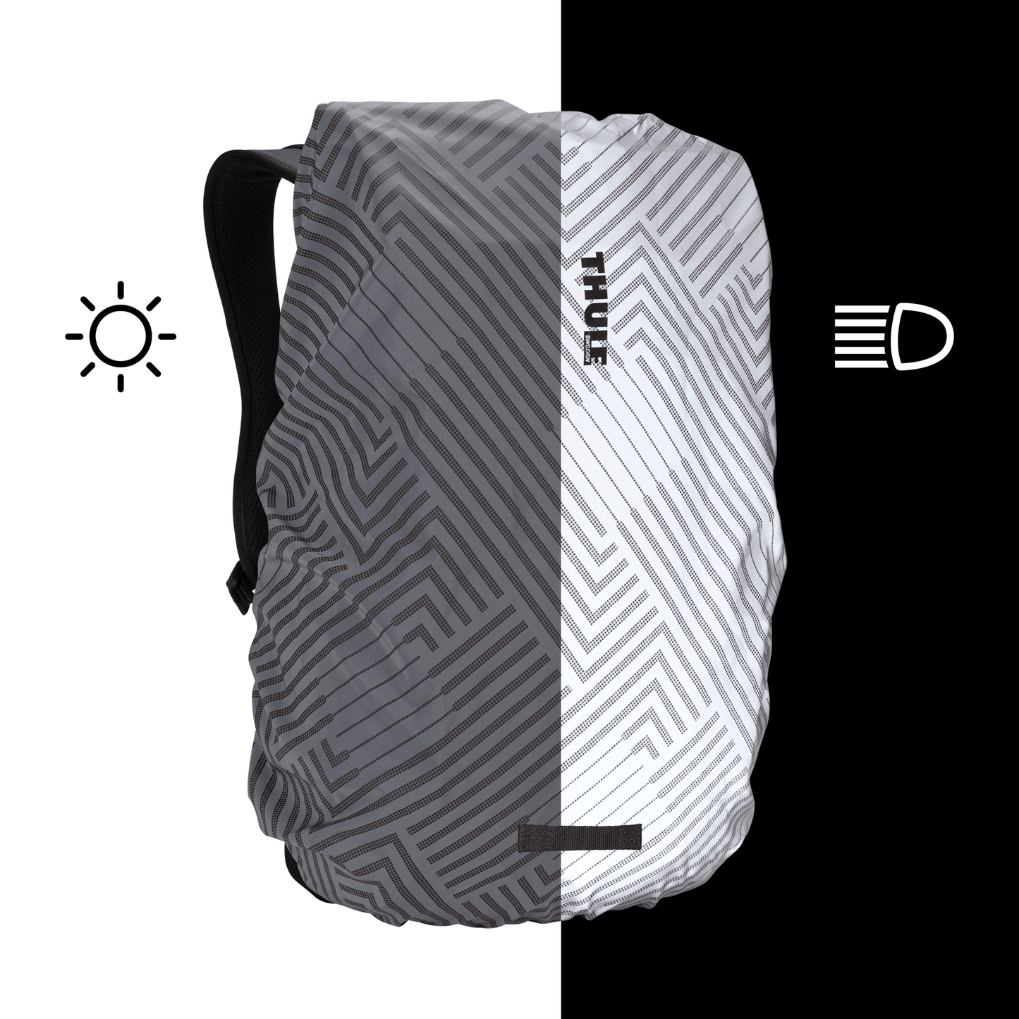 universal backpack rain cover silver