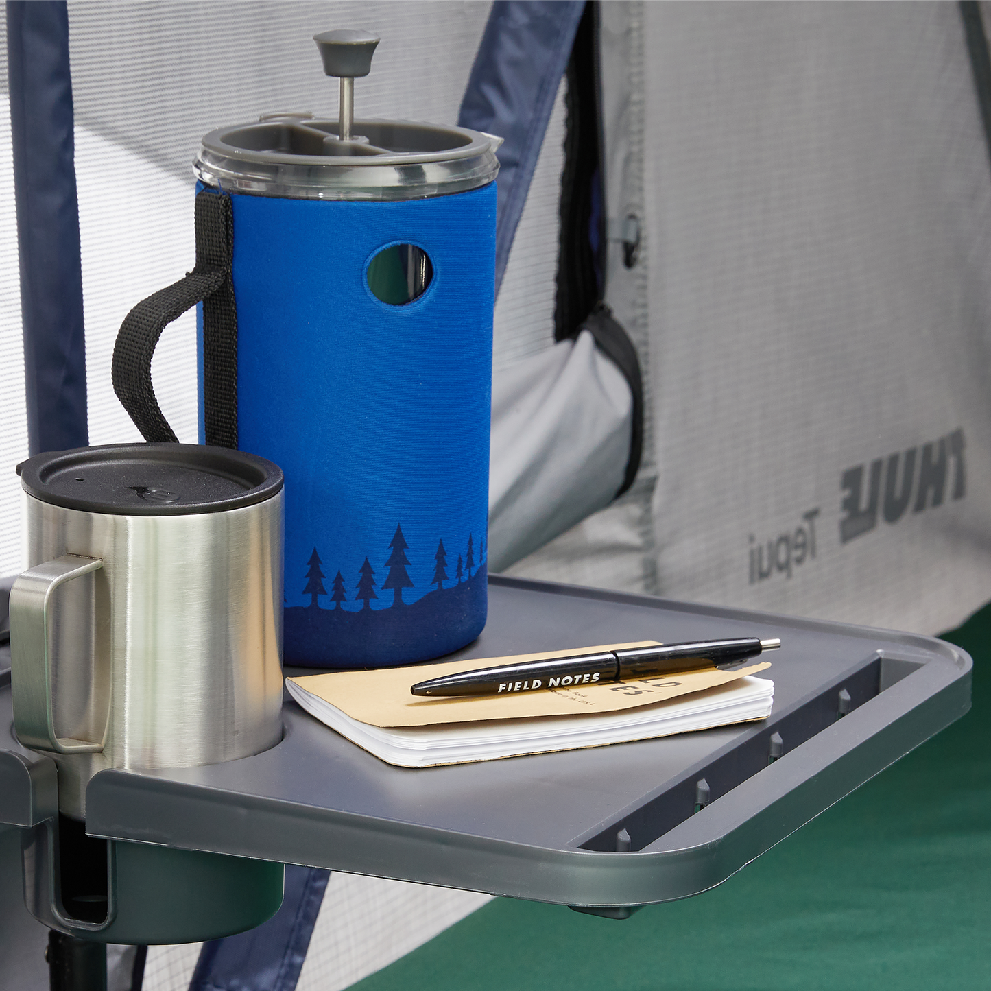 tent table dark gray