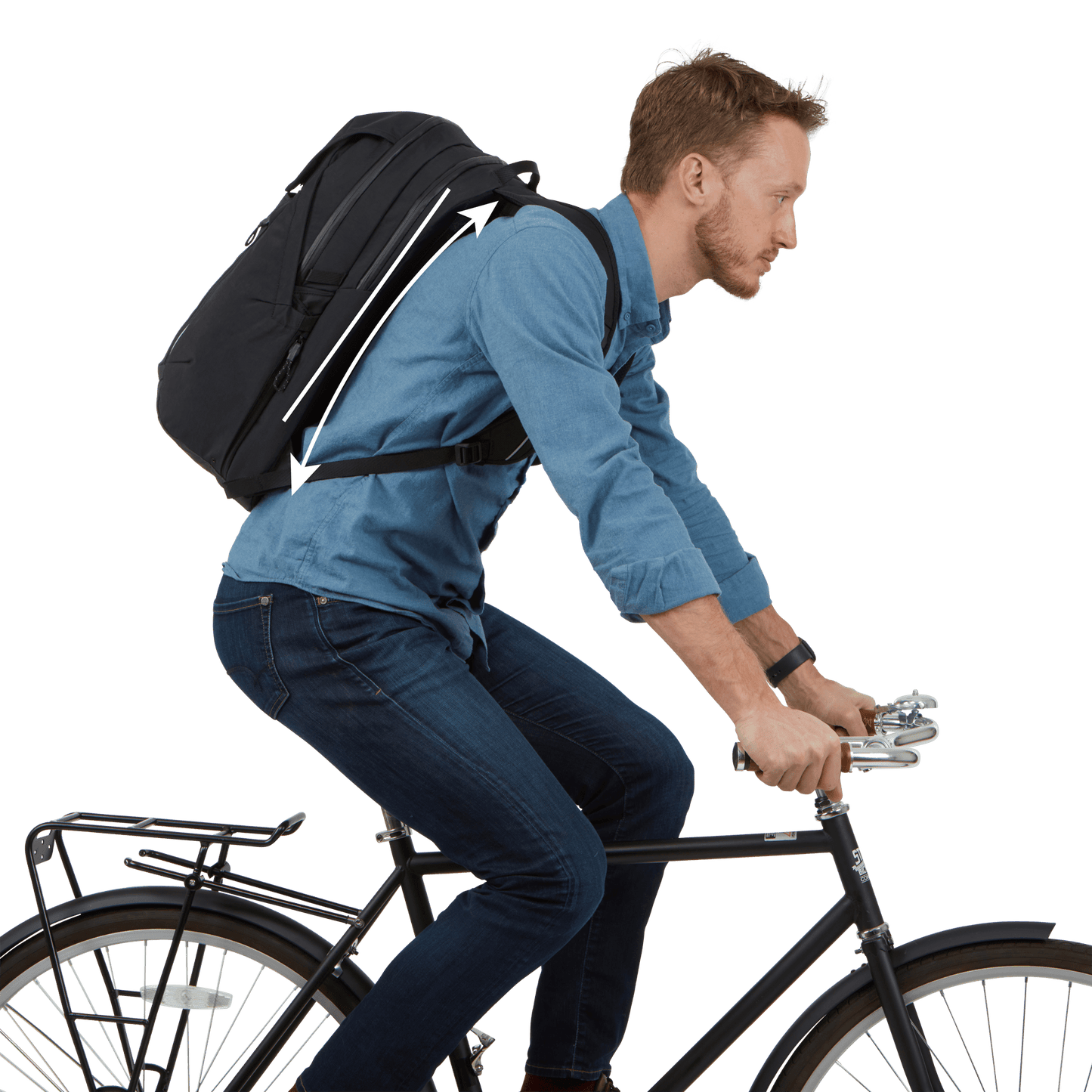 commuter backpack 27L black