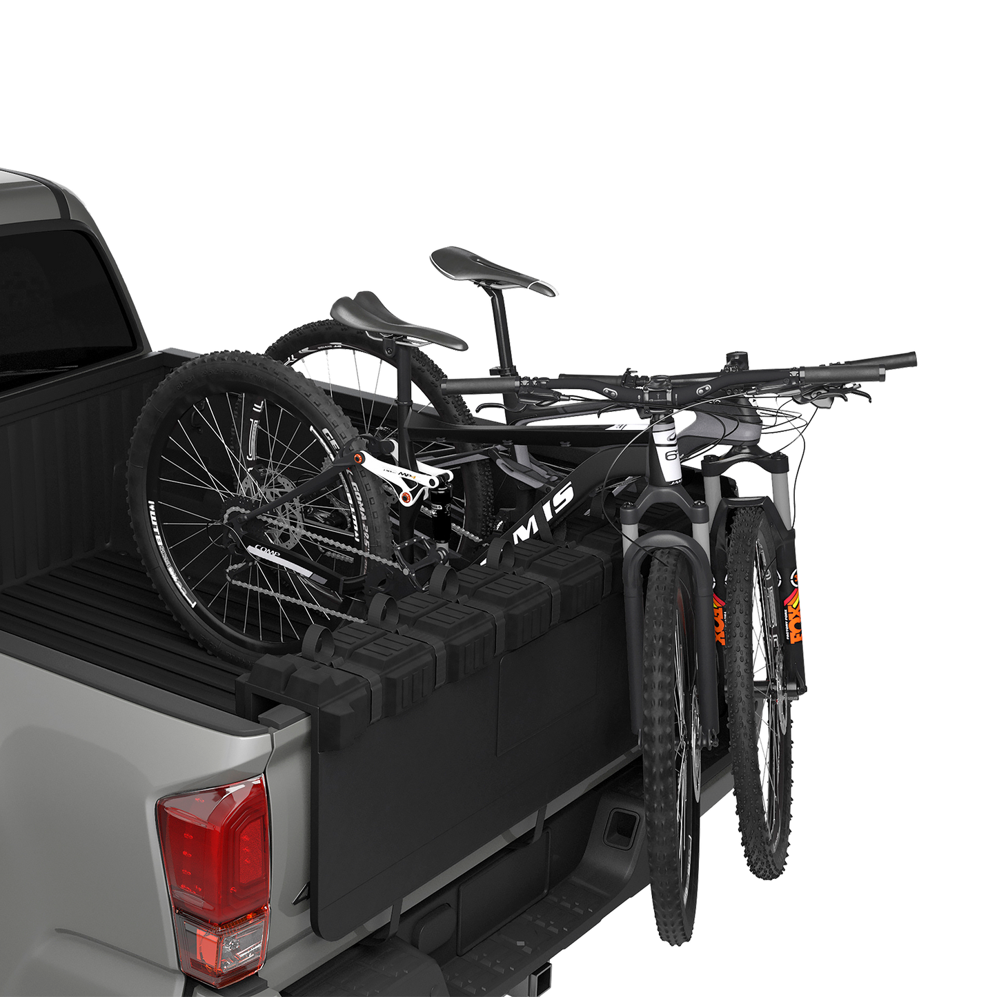 truck bed bike rack black