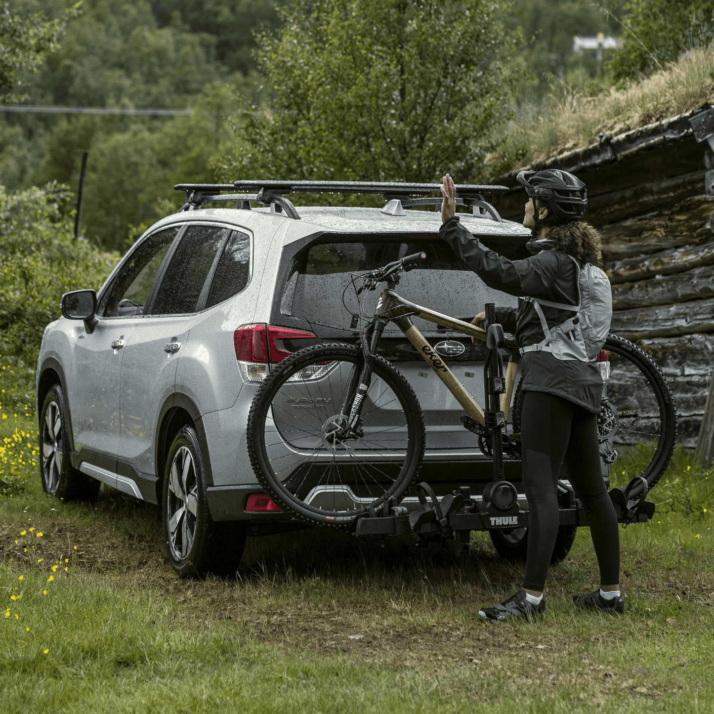 2-bike hitch bike rack black