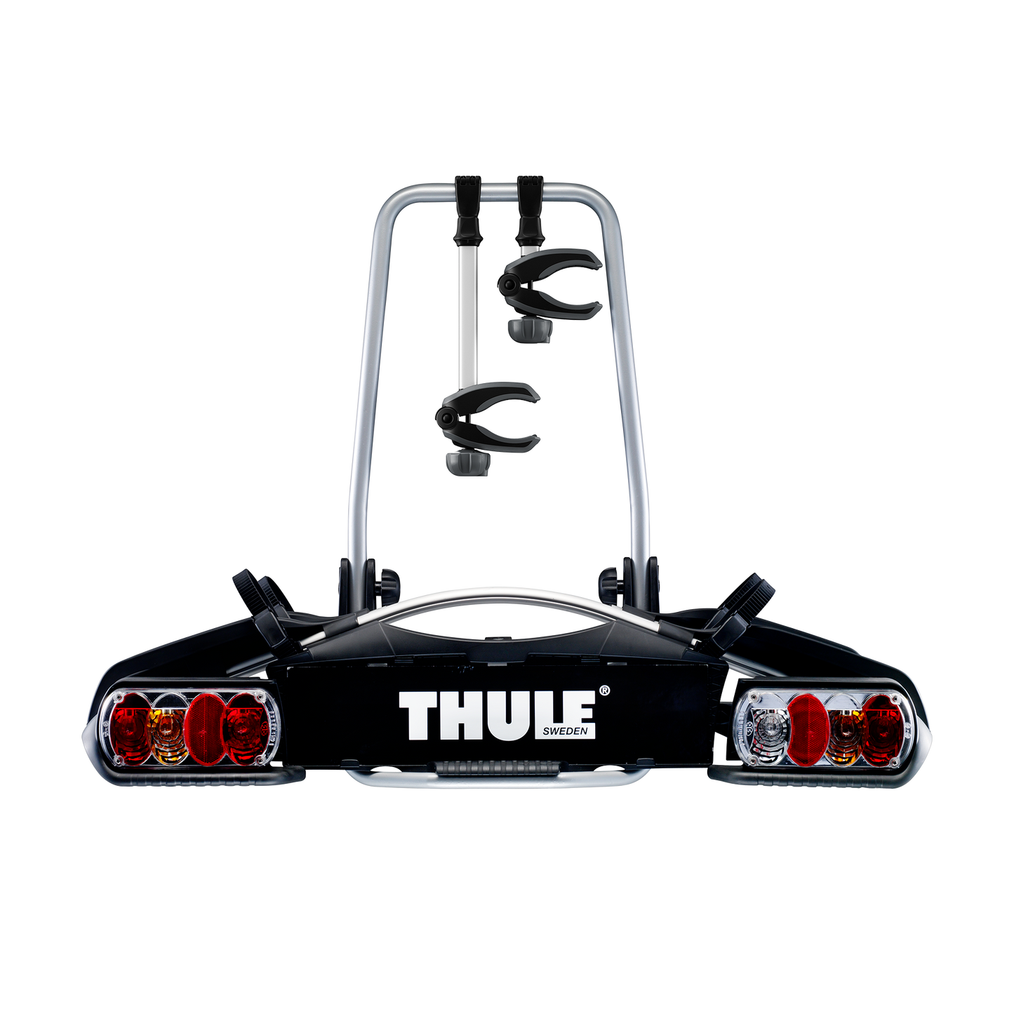 2-bike platform towbar bike rack 13-pin black/aluminium
