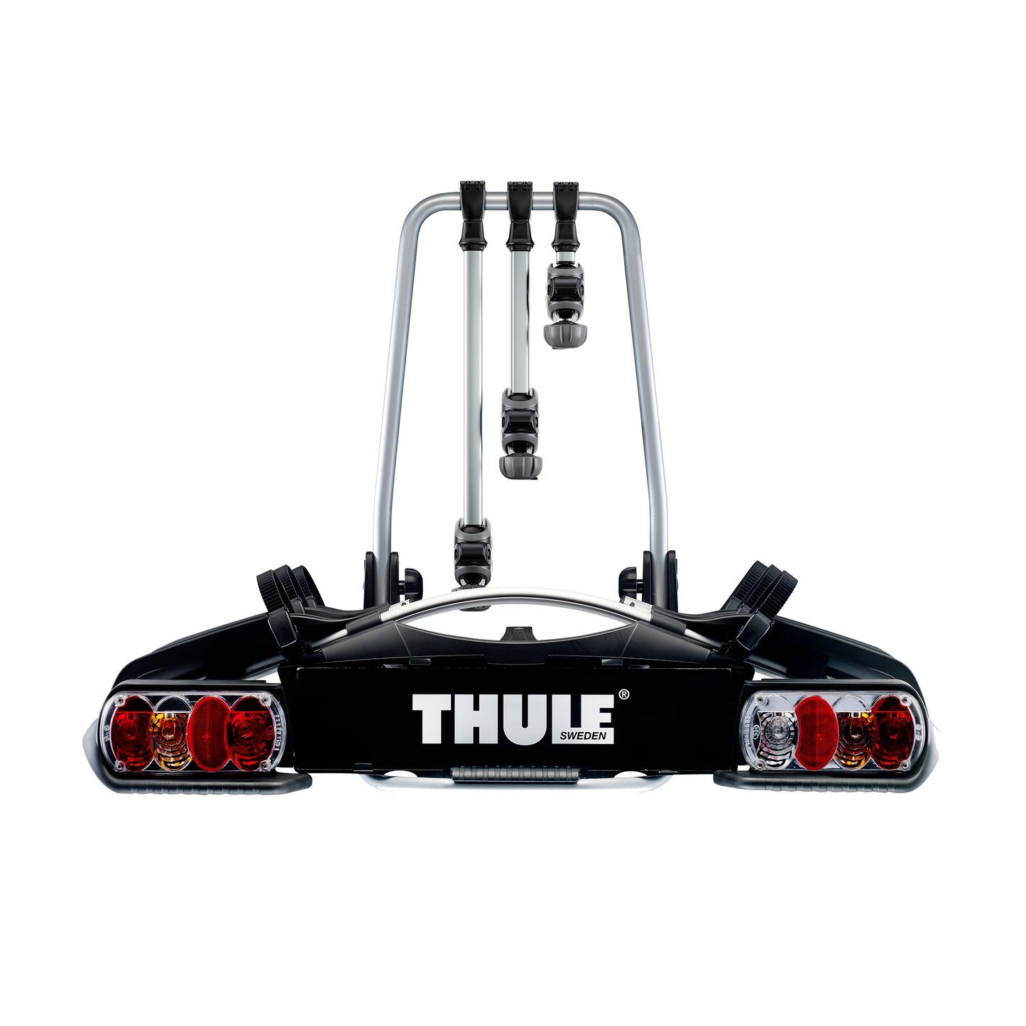 3-bike platform towbar bike rack 13-pin black/aluminium