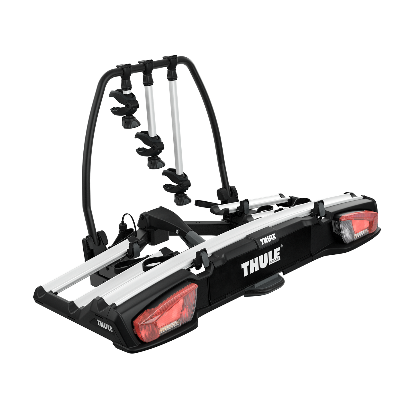 3-bike platform towbar bike rack black/aluminium
