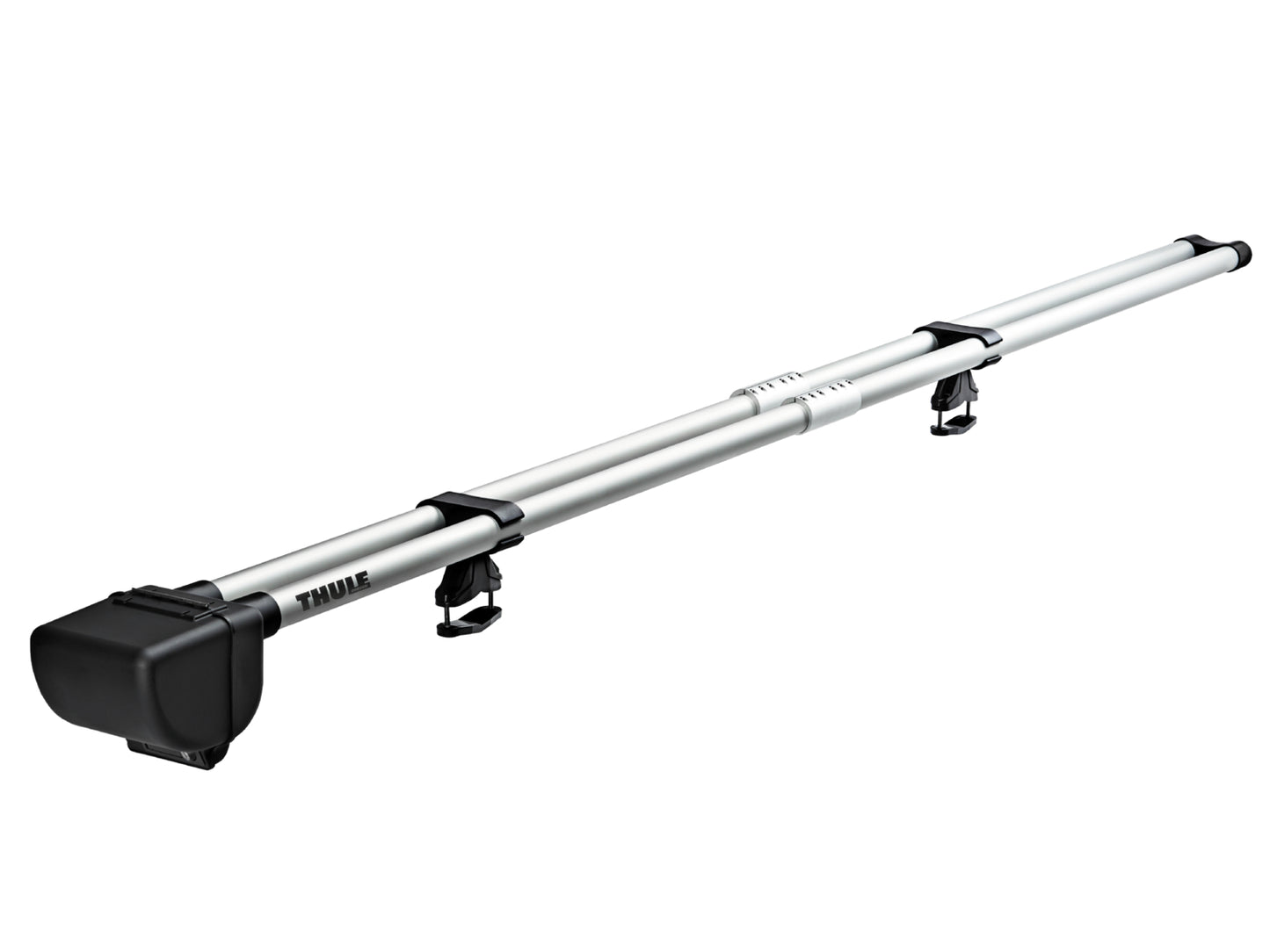 fly-fishing rod carrier 2-rod silver