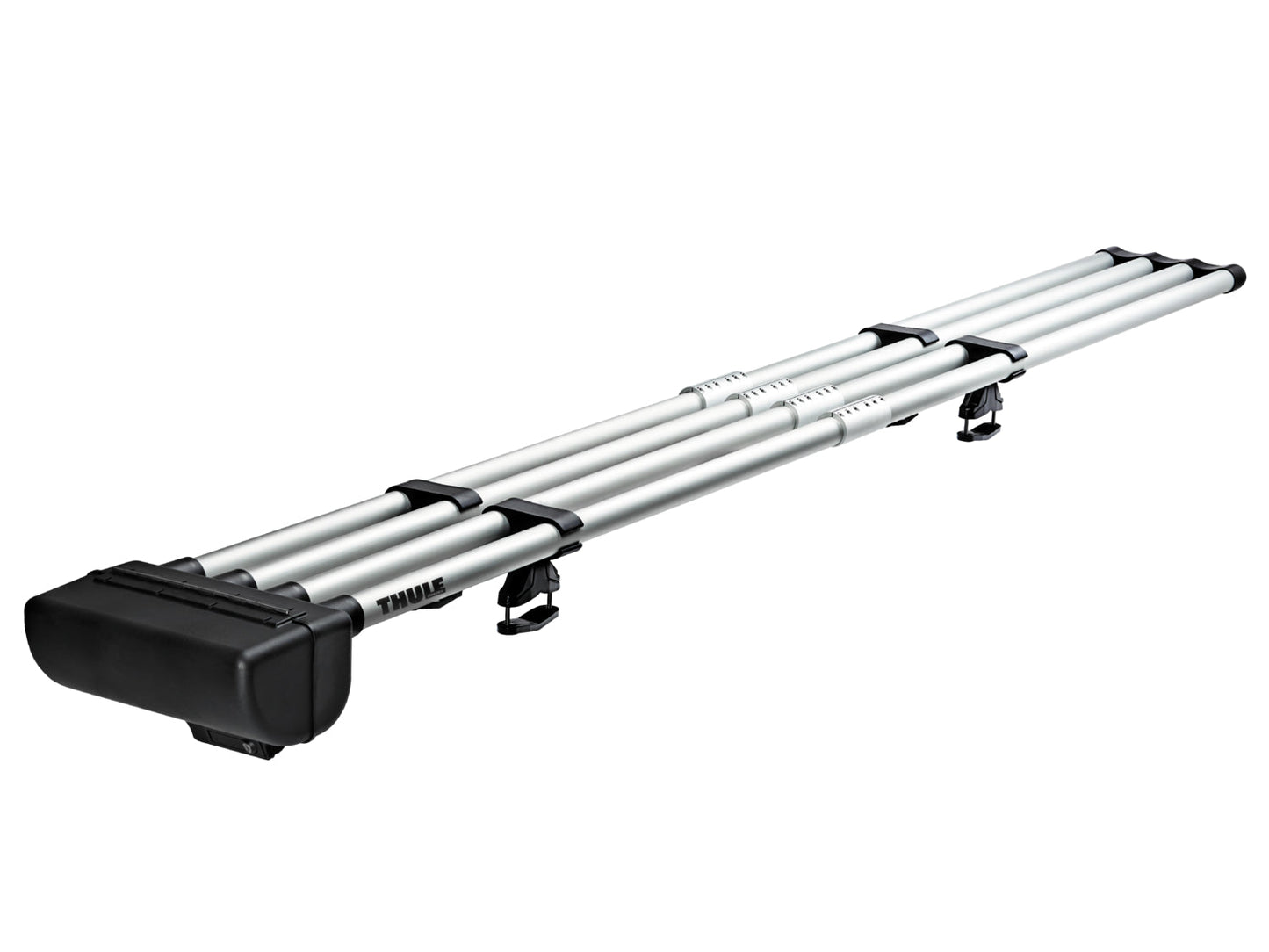 fly-fishing rod carrier 4-rod silver
