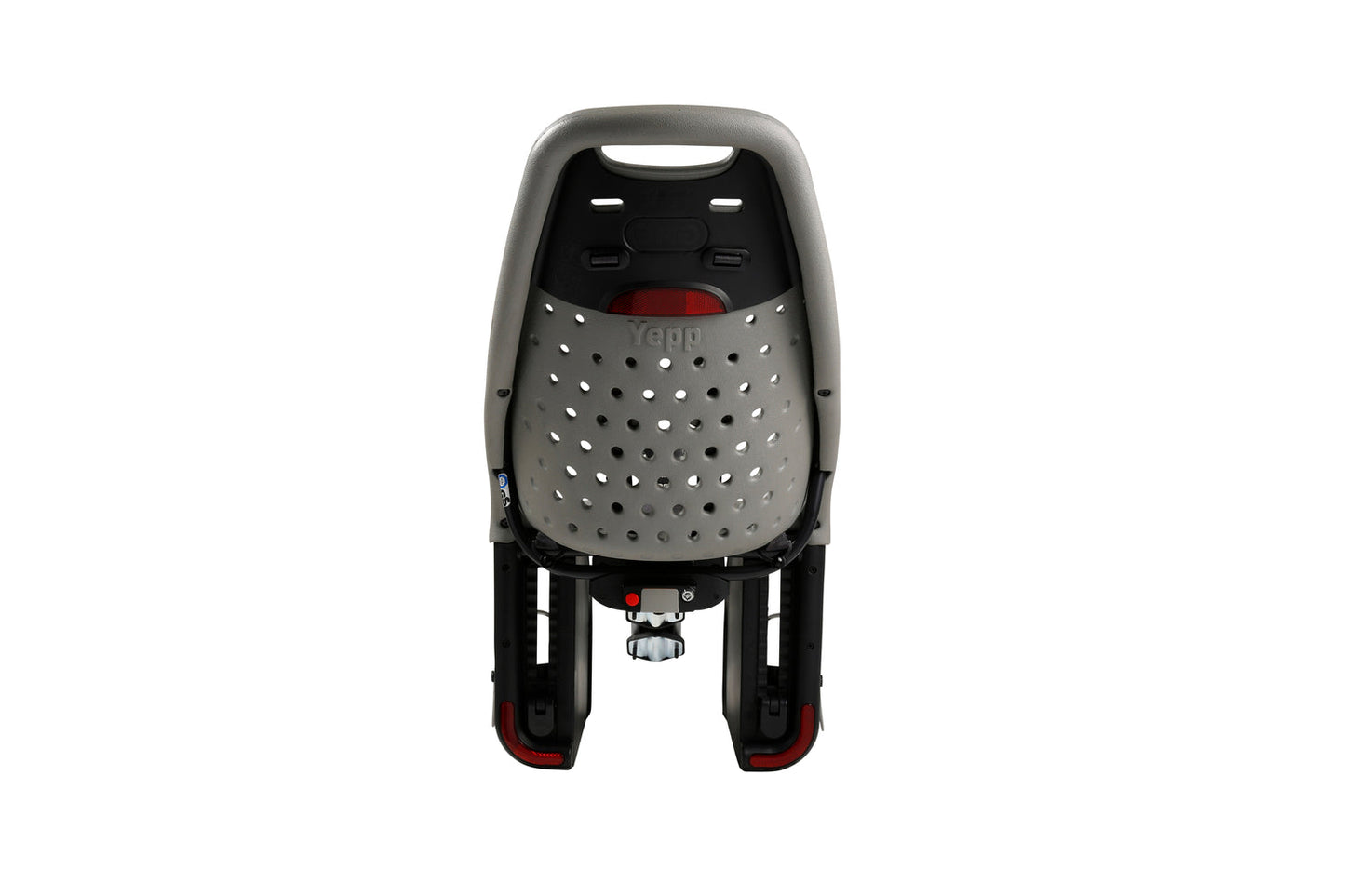 frame mount child bike seat silver