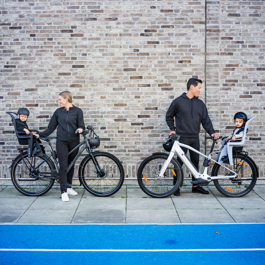 tiltable child bike seat dark gray