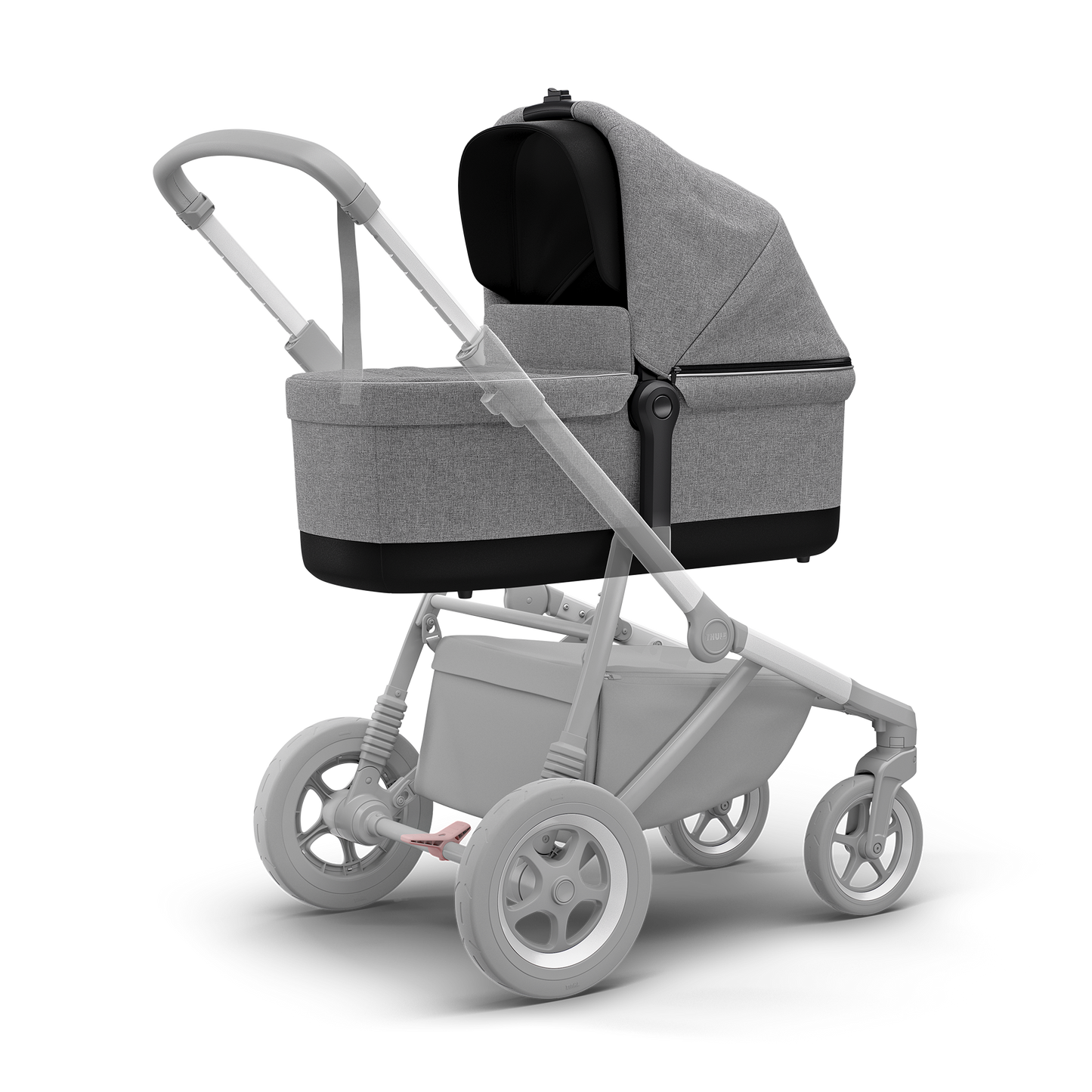 bassinet gray melange