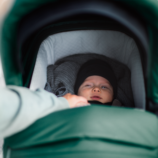 bassinet navy blue