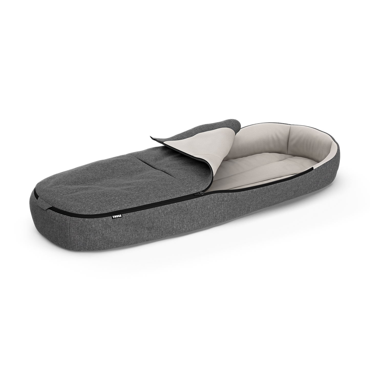stroller footmuff gray melange