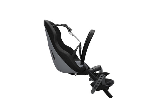 front mount child bike seat monument gray