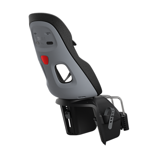 frame mount child bike seat monument gray