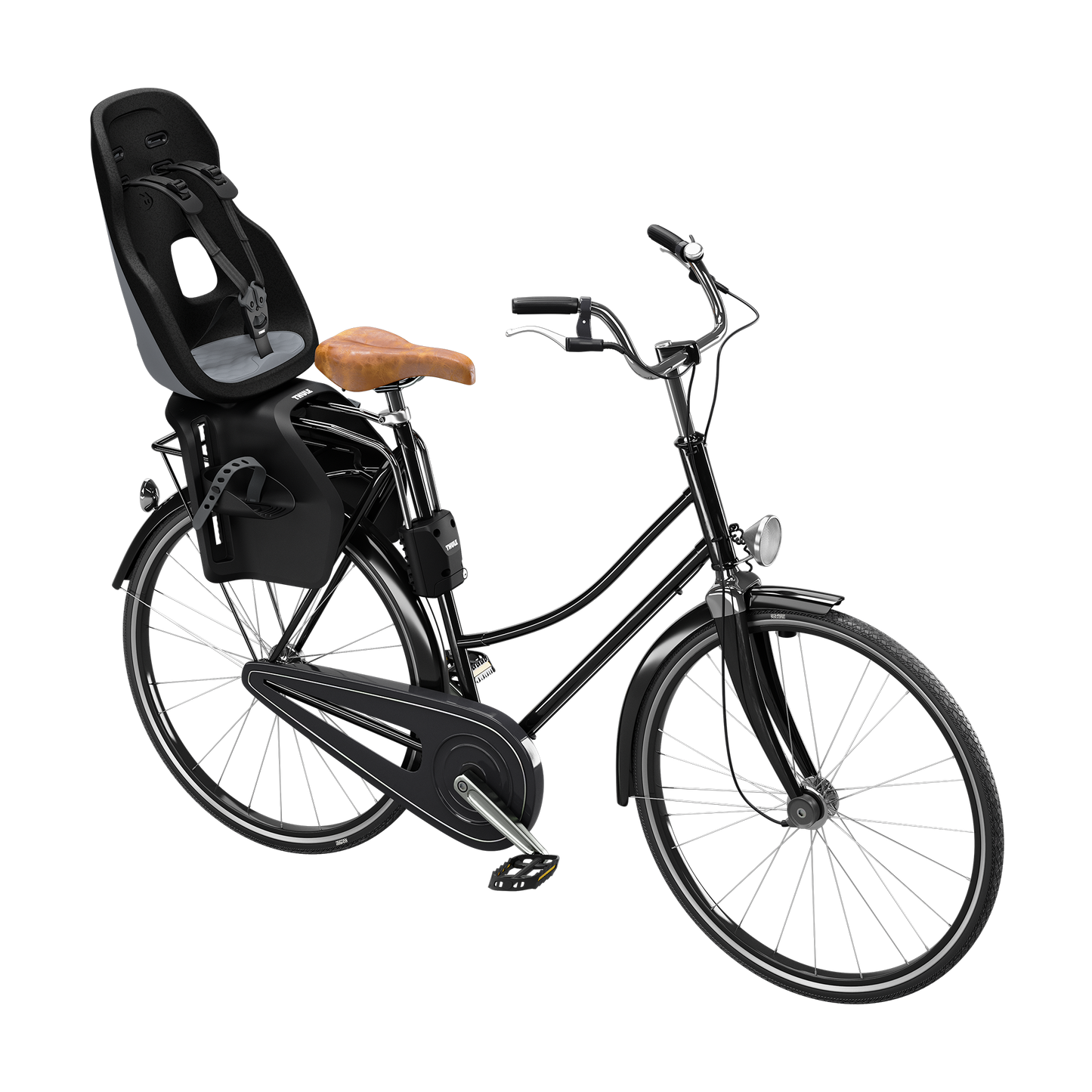 frame mount child bike seat monument gray