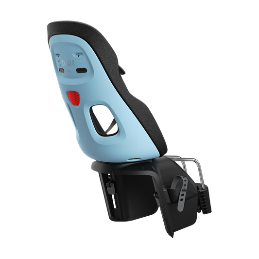 frame mount child bike seat aquamarine blue
