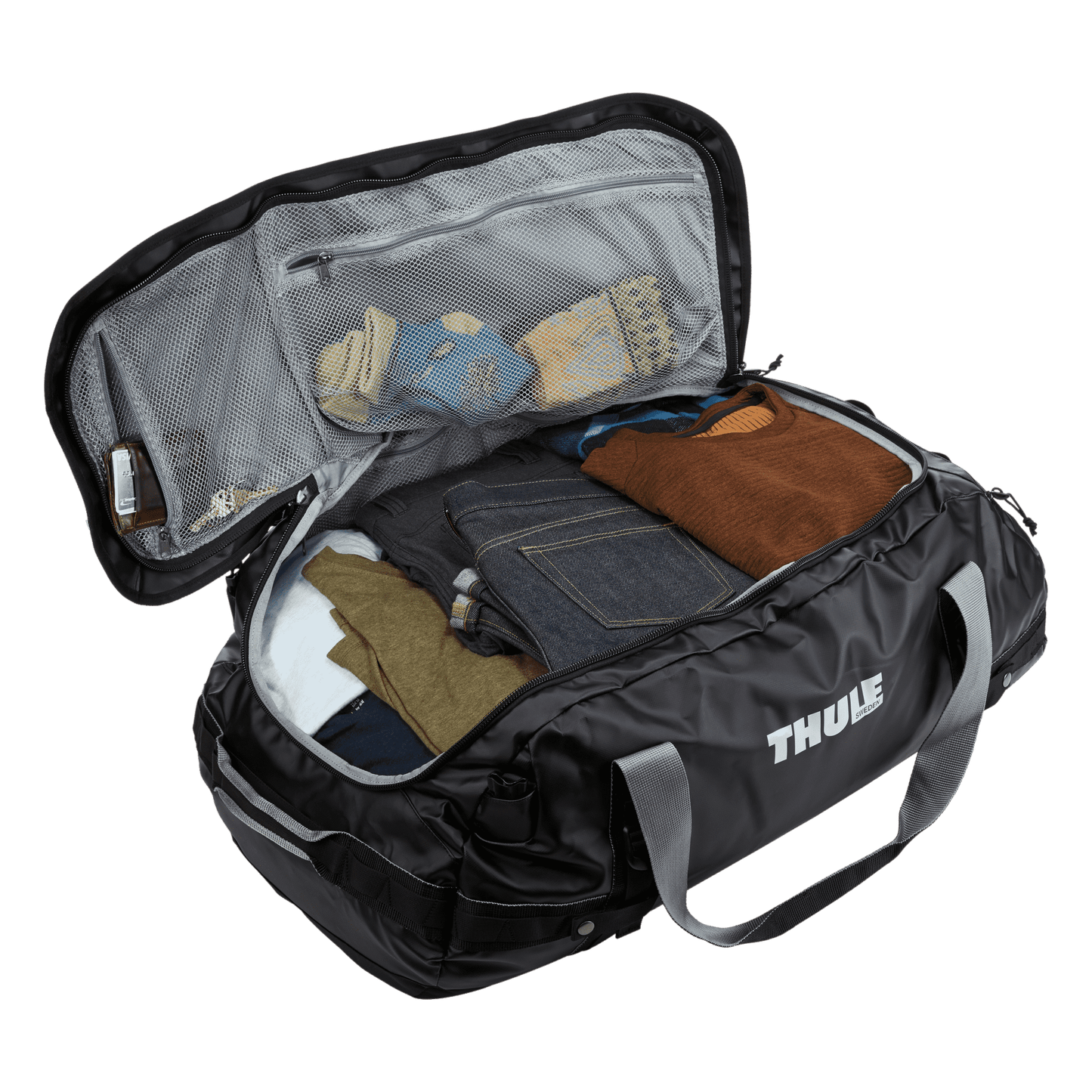 90L duffel bag autumnal orange