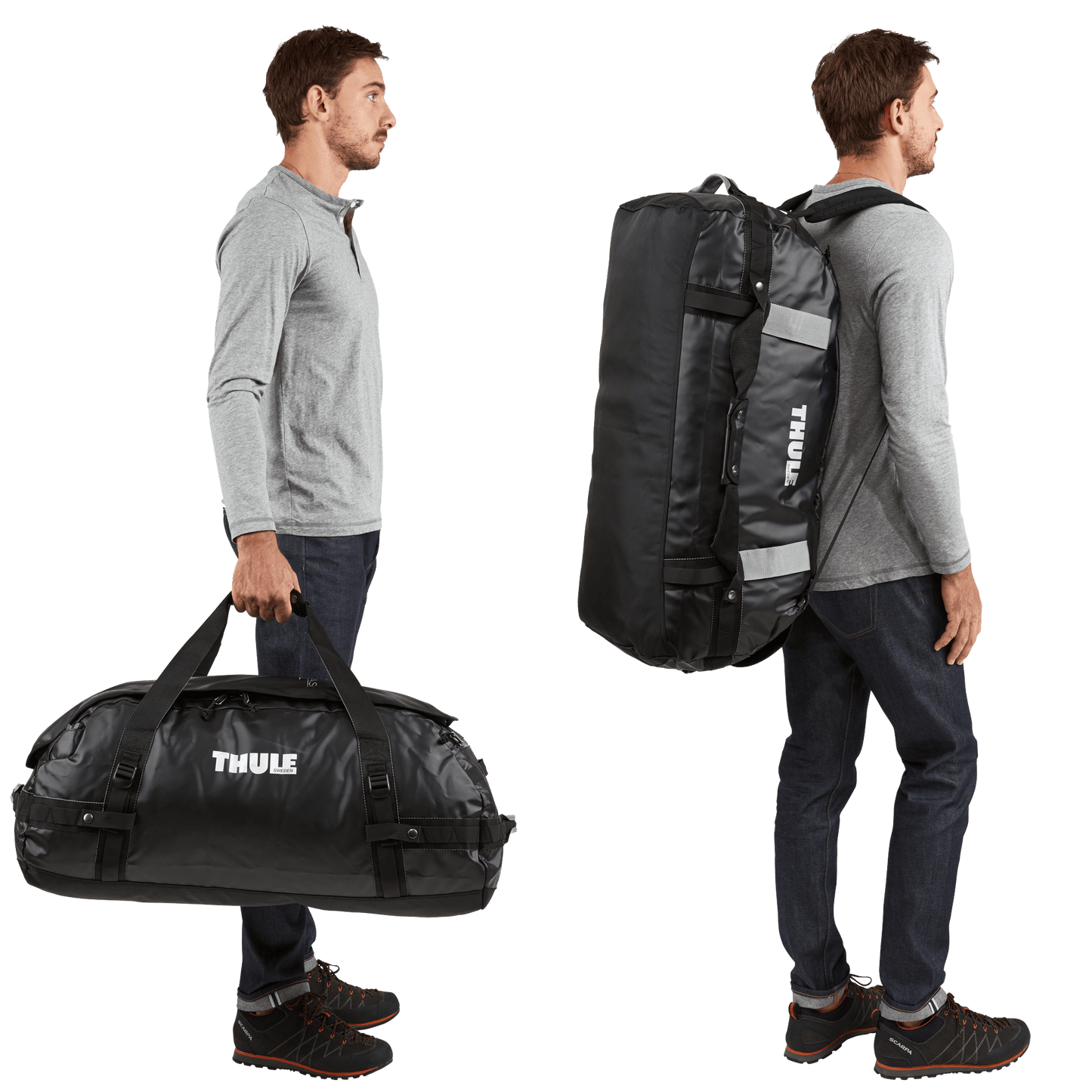 90L duffel bag autumnal orange