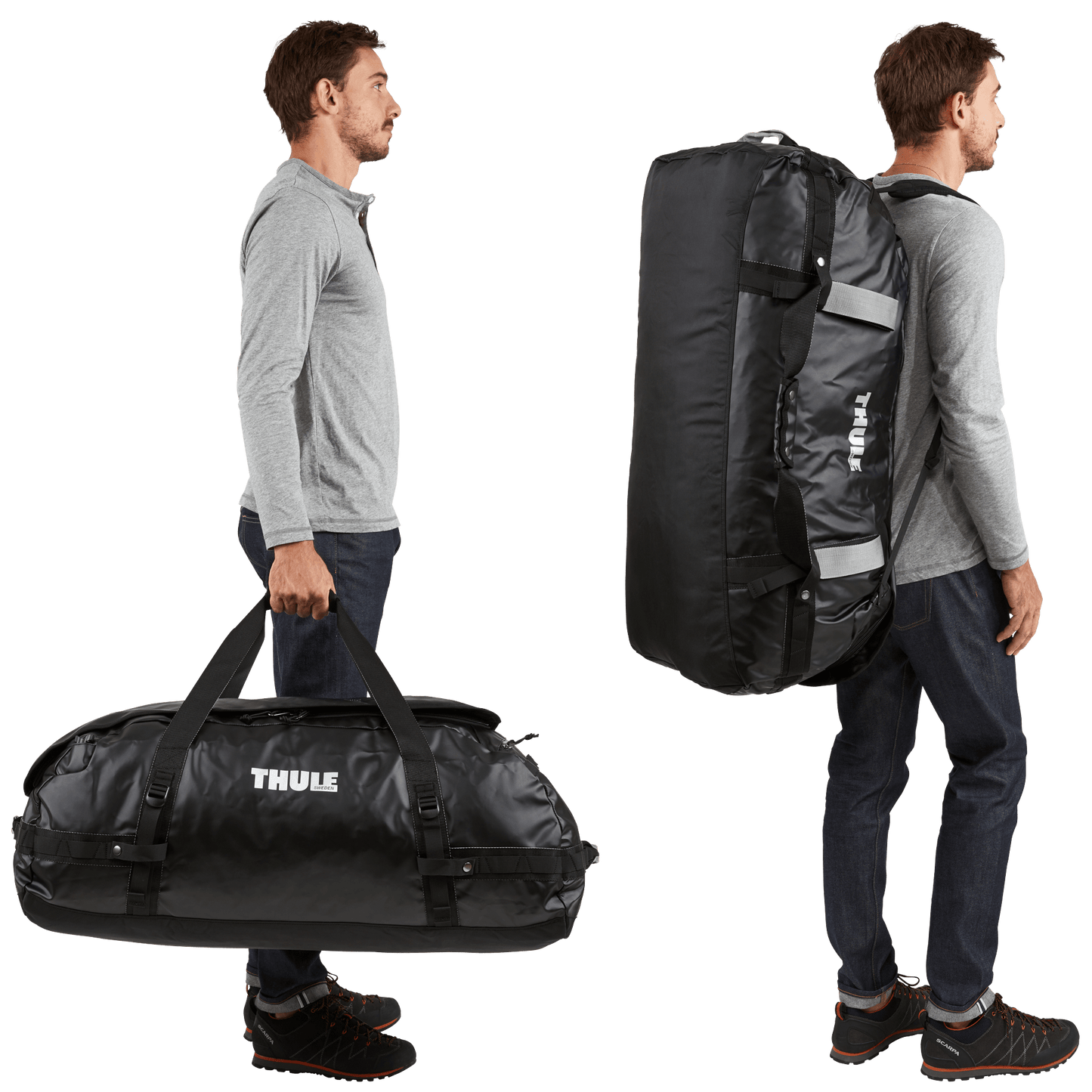 130L duffel bag black