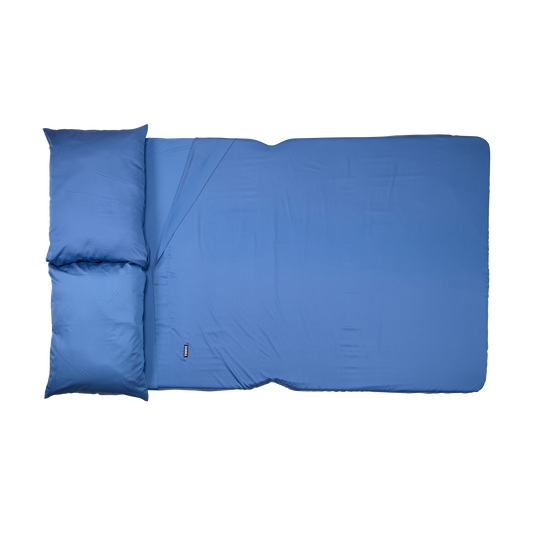 3-person sheets bedding blue