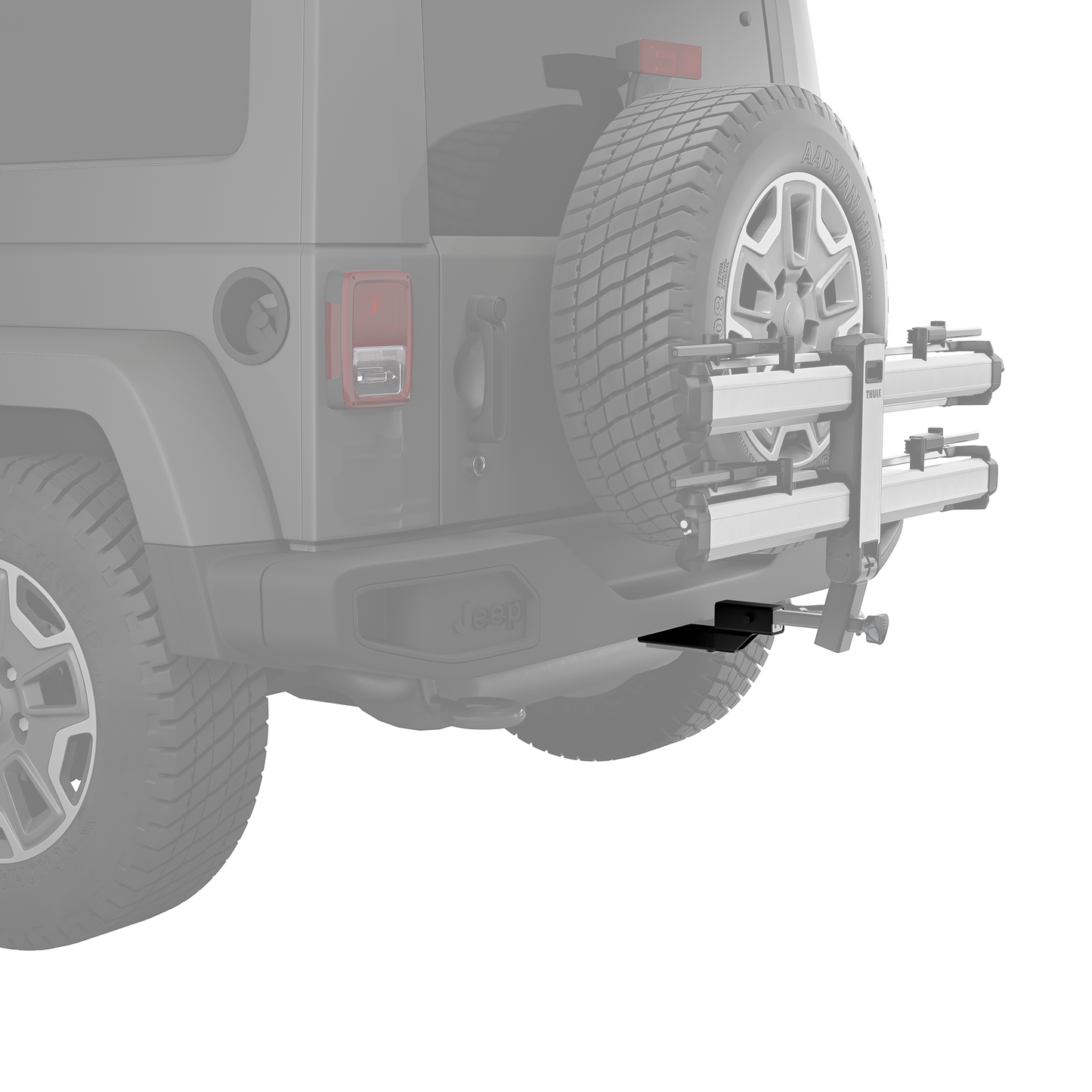 hitch extender black