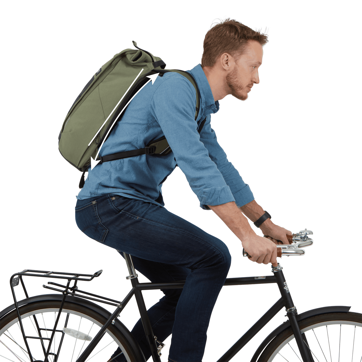 commuter backpack 18L olivine green