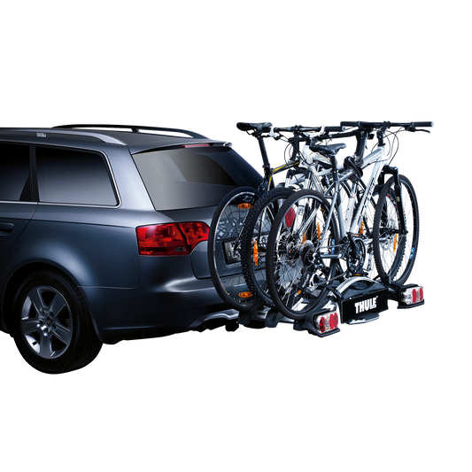 3-bike platform towbar bike rack 13-pin black/aluminium