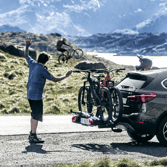 2-bike platform towbar bike rack black/aluminium