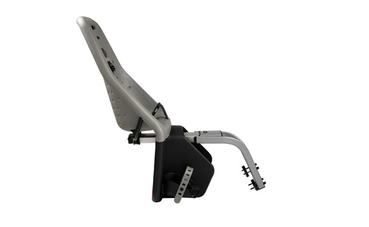 frame mount child bike seat silver